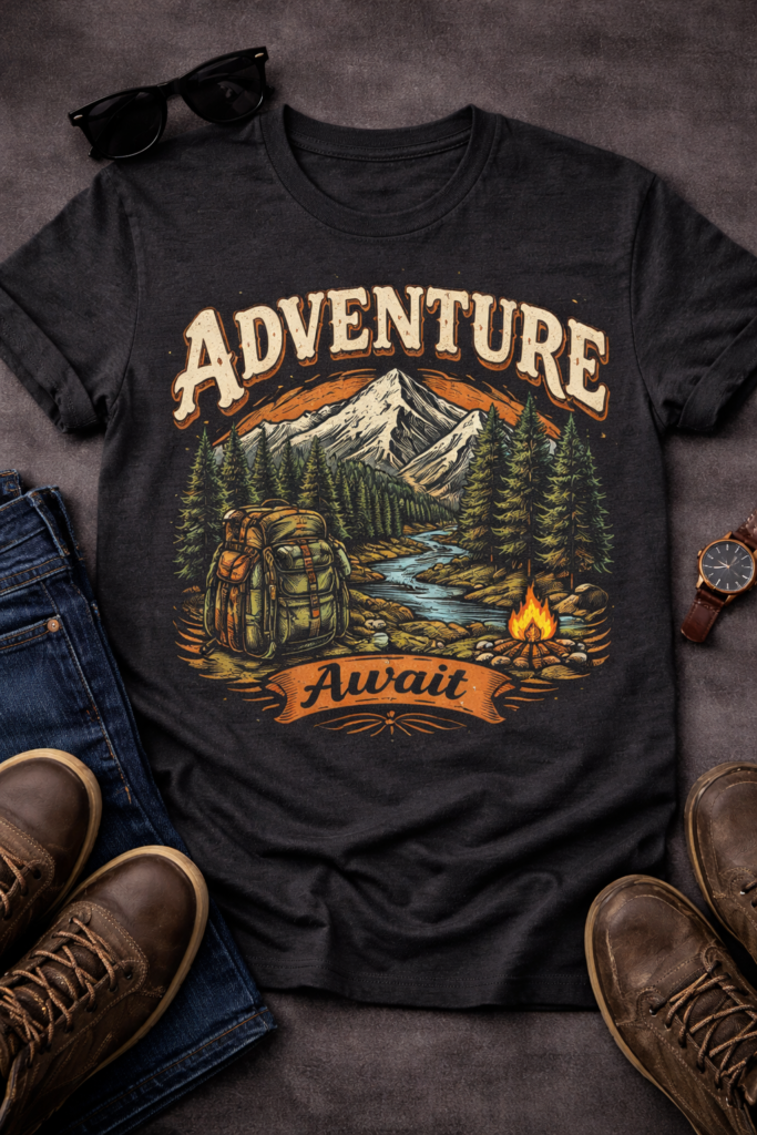 Home advanture mens tshirt